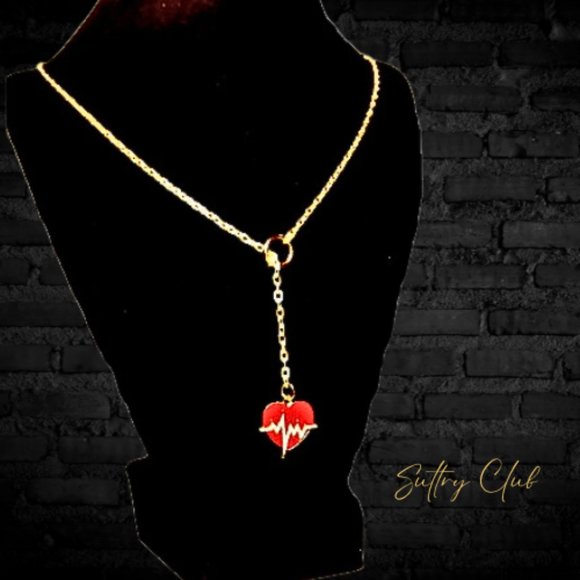 Feel My Pulse Discreet Lariat Necklace in Rose Gold - Picture 1 of 4